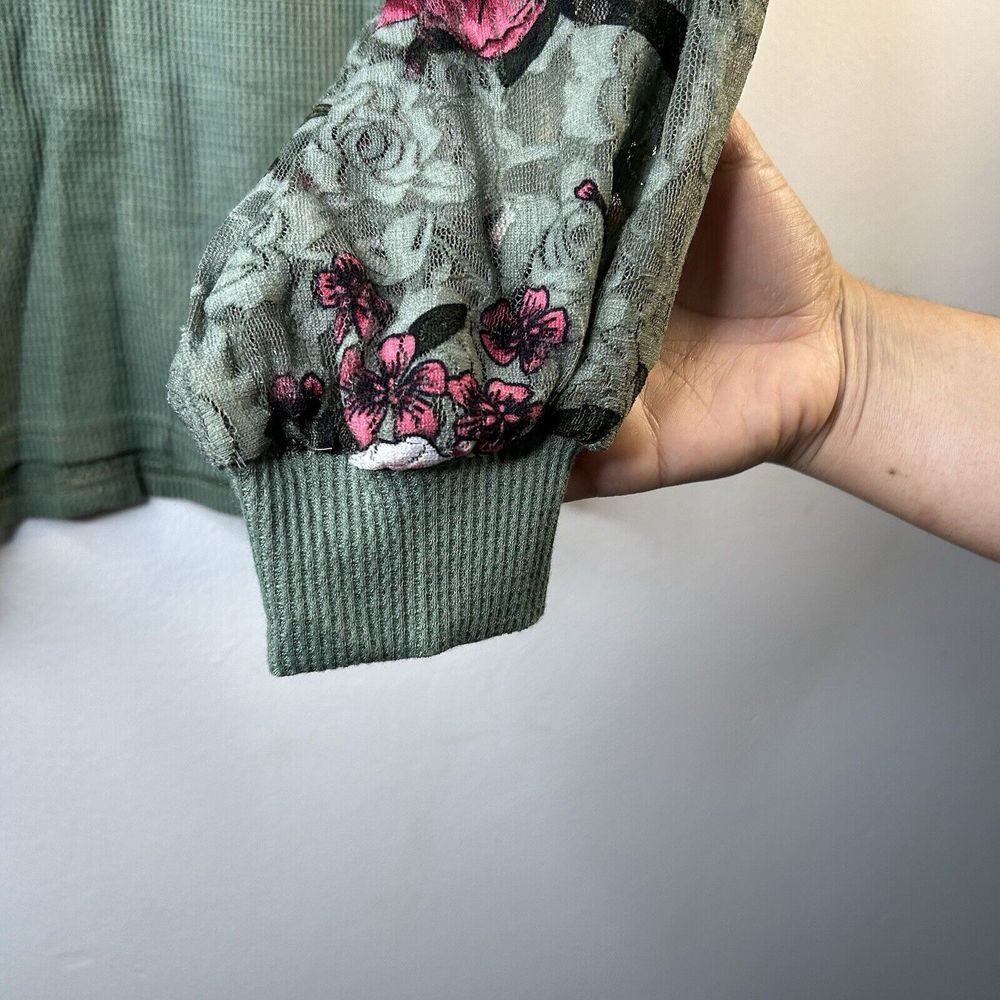 MIHOLL Women Green Long Sleeve Blouse L - Picture 5 of 7